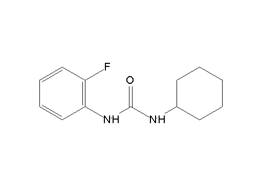 N-cyclohexyl-N'-(2-fluorophenyl)urea