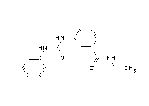 3-[(anilinocarbonyl)amino]-N-ethylbenzamide