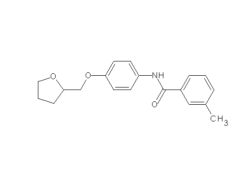 3-methyl-N-[4-(tetrahydro-2-furanylmethoxy)phenyl]benzamide