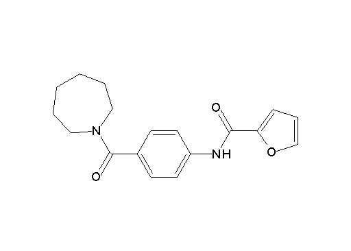 N-[4-(1-azepanylcarbonyl)phenyl]-2-furamide