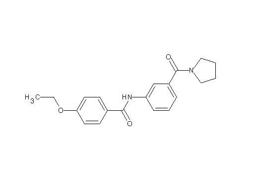 4-ethoxy-N-[3-(1-pyrrolidinylcarbonyl)phenyl]benzamide - Click Image to Close