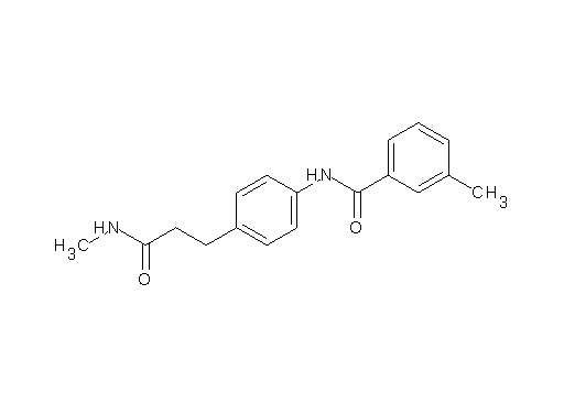 3-methyl-N-{4-[3-(methylamino)-3-oxopropyl]phenyl}benzamide