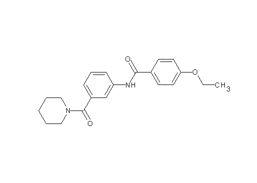 4-ethoxy-N-[3-(1-piperidinylcarbonyl)phenyl]benzamide