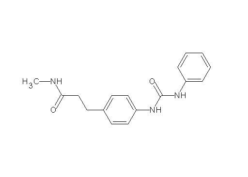3-{4-[(anilinocarbonyl)amino]phenyl}-N-methylpropanamide
