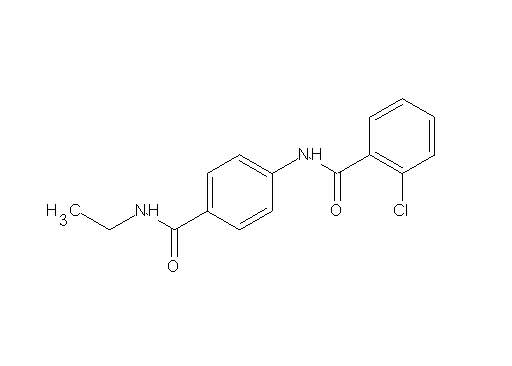 2-chloro-N-{4-[(ethylamino)carbonyl]phenyl}benzamide