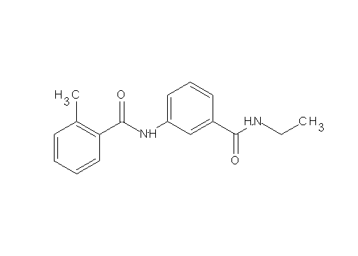 N-{3-[(ethylamino)carbonyl]phenyl}-2-methylbenzamide