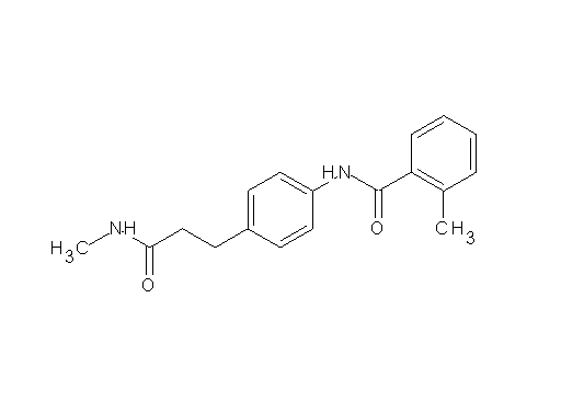2-methyl-N-{4-[3-(methylamino)-3-oxopropyl]phenyl}benzamide