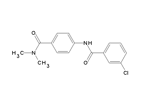 3-chloro-N-{4-[(dimethylamino)carbonyl]phenyl}benzamide