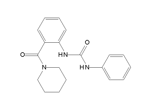 N-phenyl-N'-[2-(1-piperidinylcarbonyl)phenyl]urea
