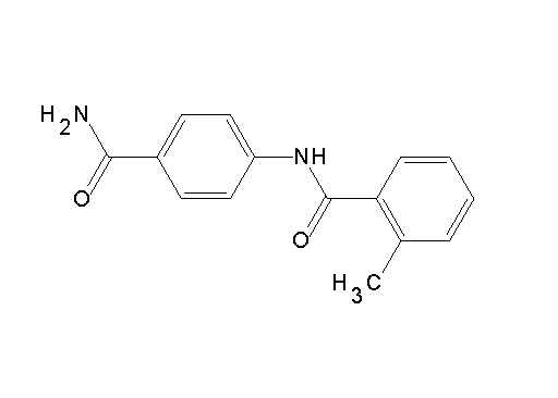 N-[4-(aminocarbonyl)phenyl]-2-methylbenzamide