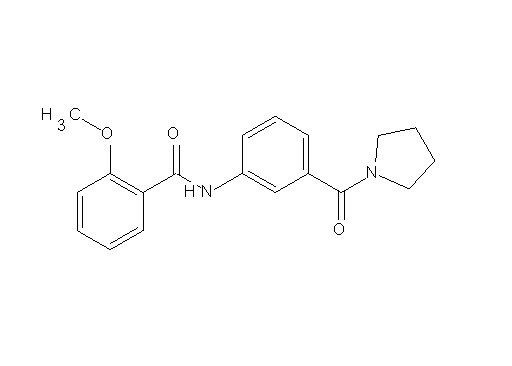 2-methoxy-N-[3-(1-pyrrolidinylcarbonyl)phenyl]benzamide