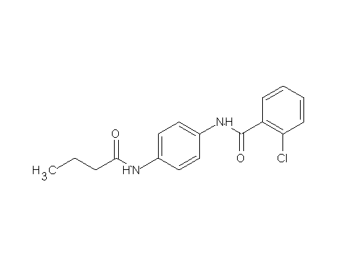 N-[4-(butyrylamino)phenyl]-2-chlorobenzamide