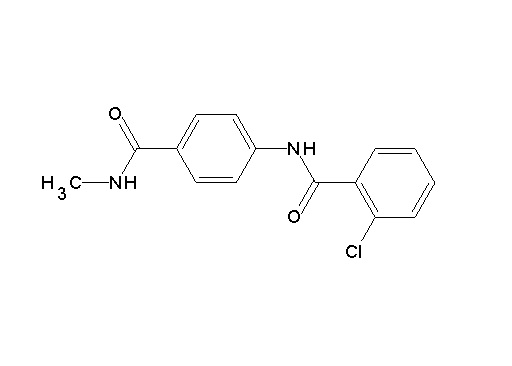 2-chloro-N-{4-[(methylamino)carbonyl]phenyl}benzamide