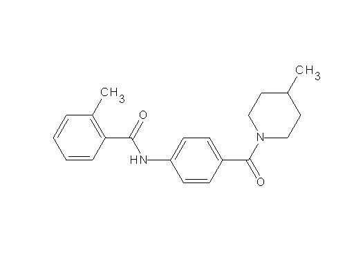 2-methyl-N-{4-[(4-methyl-1-piperidinyl)carbonyl]phenyl}benzamide
