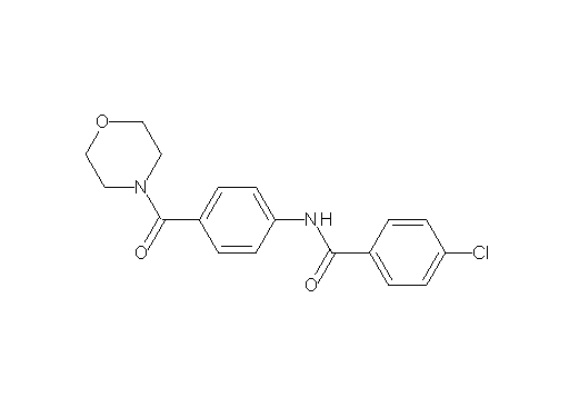 4-chloro-N-[4-(4-morpholinylcarbonyl)phenyl]benzamide