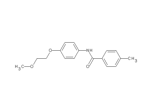 N-[4-(2-methoxyethoxy)phenyl]-4-methylbenzamide