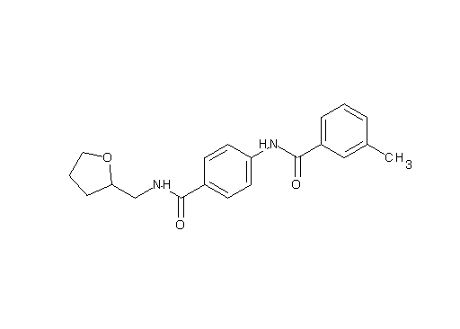 3-methyl-N-(4-{[(tetrahydro-2-furanylmethyl)amino]carbonyl}phenyl)benzamide