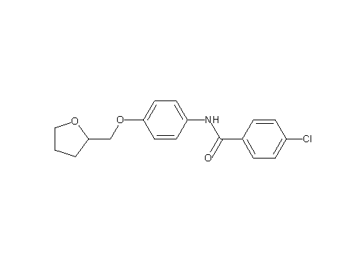 4-chloro-N-[4-(tetrahydro-2-furanylmethoxy)phenyl]benzamide