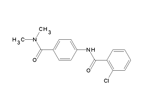 2-chloro-N-{4-[(dimethylamino)carbonyl]phenyl}benzamide