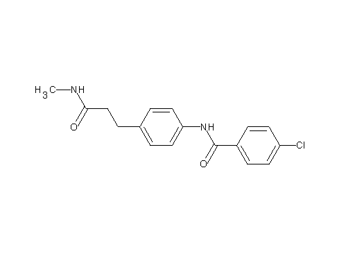 4-chloro-N-{4-[3-(methylamino)-3-oxopropyl]phenyl}benzamide