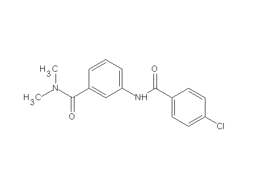 3-[(4-chlorobenzoyl)amino]-N,N-dimethylbenzamide