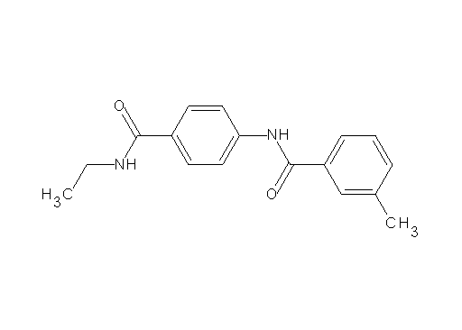 N-{4-[(ethylamino)carbonyl]phenyl}-3-methylbenzamide