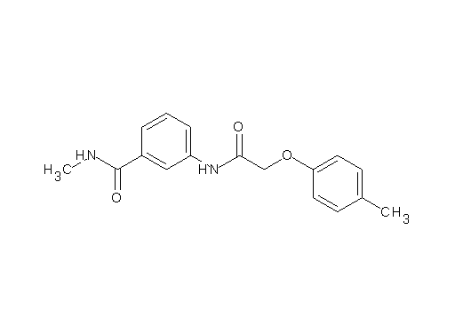 N-methyl-3-{[(4-methylphenoxy)acetyl]amino}benzamide