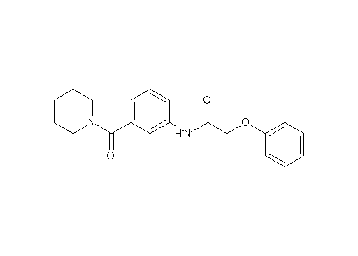 2-phenoxy-N-[3-(1-piperidinylcarbonyl)phenyl]acetamide