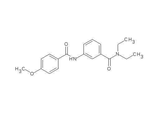 N,N-diethyl-3-[(4-methoxybenzoyl)amino]benzamide