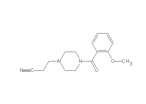 3-[4-(2-methoxybenzoyl)-1-piperazinyl]propanenitrile