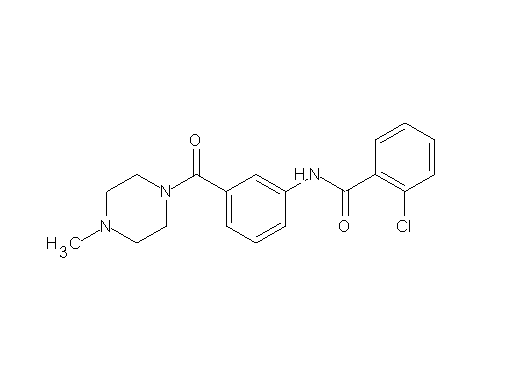 2-chloro-N-{3-[(4-methyl-1-piperazinyl)carbonyl]phenyl}benzamide