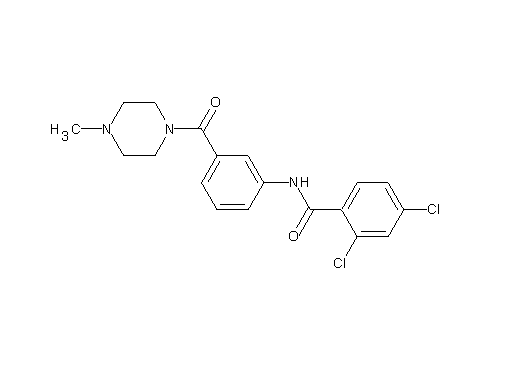 2,4-dichloro-N-{3-[(4-methyl-1-piperazinyl)carbonyl]phenyl}benzamide