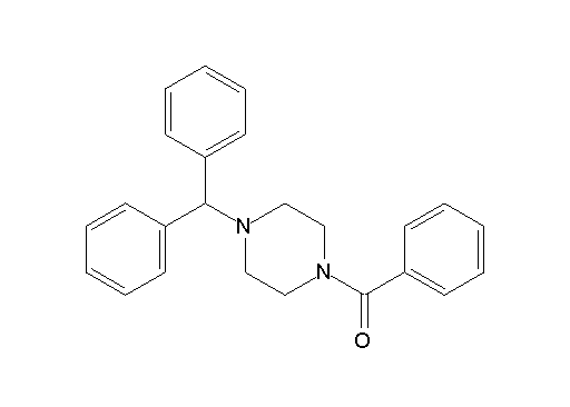 1-benzoyl-4-(diphenylmethyl)piperazine