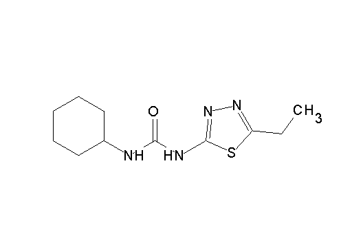 N-cyclohexyl-N'-(5-ethyl-1,3,4-thiadiazol-2-yl)urea