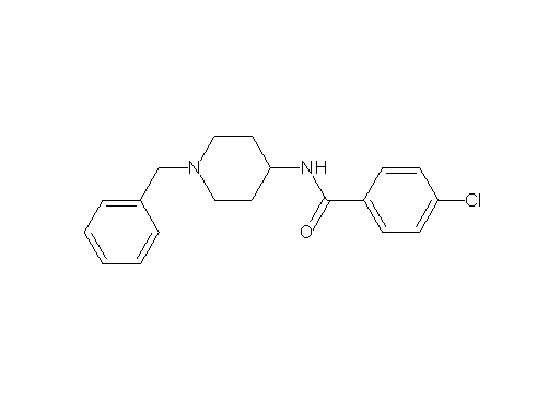 N-(1-benzyl-4-piperidinyl)-4-chlorobenzamide