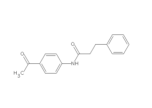 N-(4-acetylphenyl)-3-phenylpropanamide