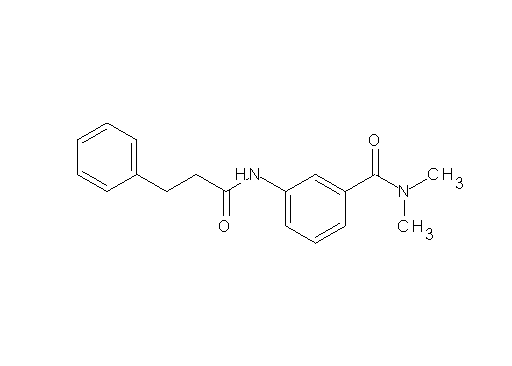 N,N-dimethyl-3-[(3-phenylpropanoyl)amino]benzamide