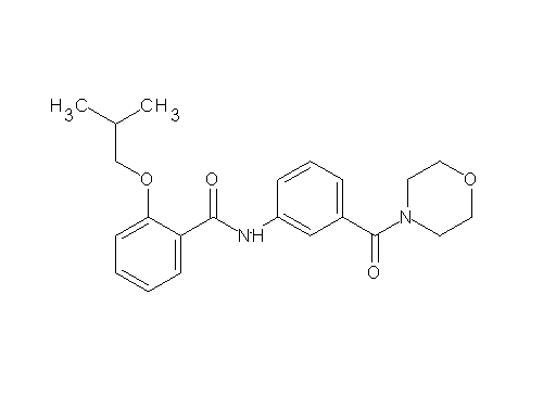 2-isobutoxy-N-[3-(4-morpholinylcarbonyl)phenyl]benzamide