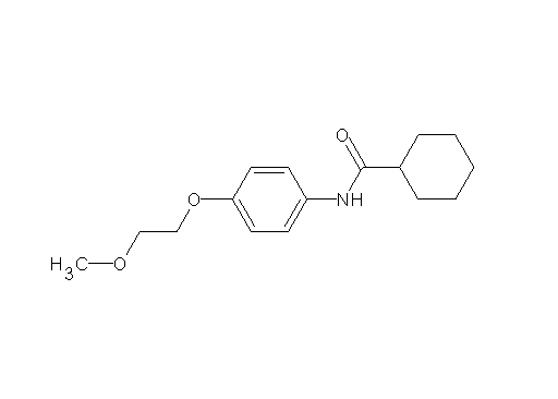 N-[4-(2-methoxyethoxy)phenyl]cyclohexanecarboxamide