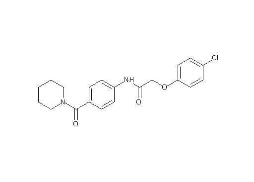 2-(4-chlorophenoxy)-N-[4-(1-piperidinylcarbonyl)phenyl]acetamide