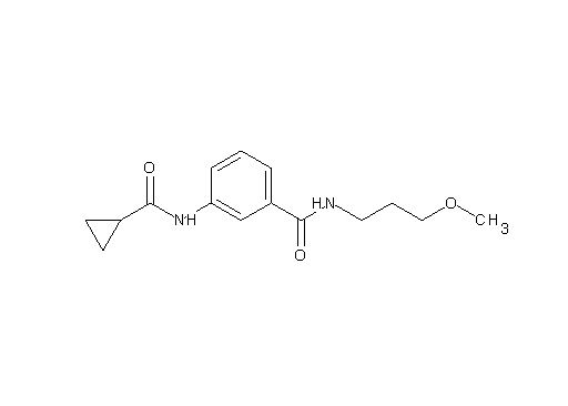 3-[(cyclopropylcarbonyl)amino]-N-(3-methoxypropyl)benzamide