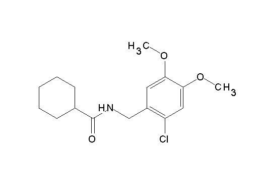 N-(2-chloro-4,5-dimethoxybenzyl)cyclohexanecarboxamide