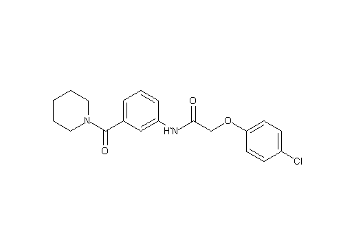 2-(4-chlorophenoxy)-N-[3-(1-piperidinylcarbonyl)phenyl]acetamide