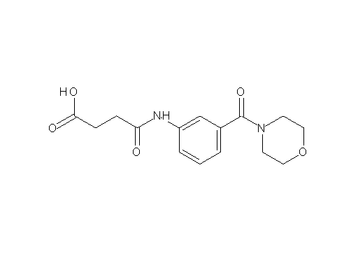 4-{[3-(4-morpholinylcarbonyl)phenyl]amino}-4-oxobutanoic acid