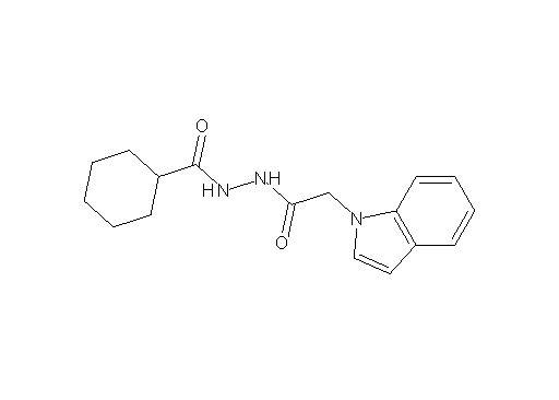 N'-[2-(1H-indol-1-yl)acetyl]cyclohexanecarbohydrazide