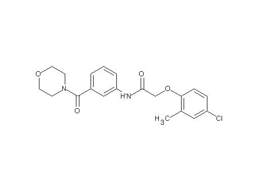 2-(4-chloro-2-methylphenoxy)-N-[3-(4-morpholinylcarbonyl)phenyl]acetamide
