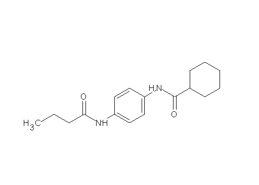N-[4-(butyrylamino)phenyl]cyclohexanecarboxamide