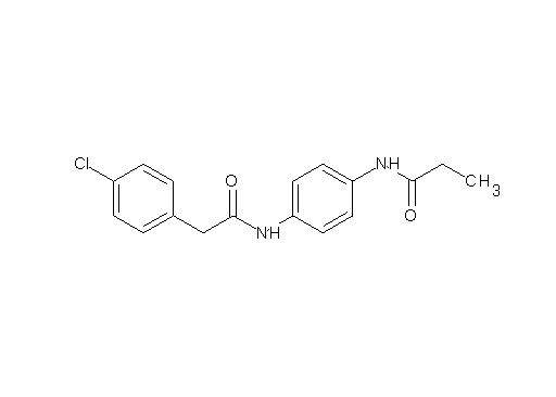 N-(4-{[2-(4-chlorophenyl)acetyl]amino}phenyl)propanamide