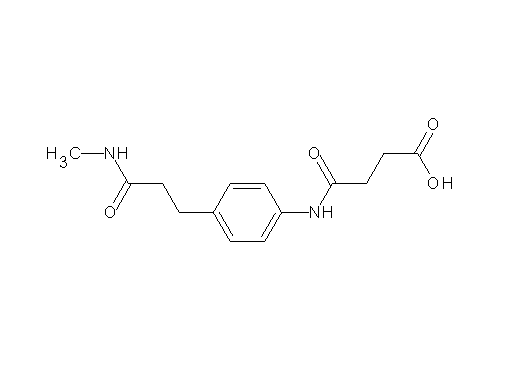 4-({4-[3-(methylamino)-3-oxopropyl]phenyl}amino)-4-oxobutanoic acid