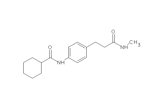 N-{4-[3-(methylamino)-3-oxopropyl]phenyl}cyclohexanecarboxamide